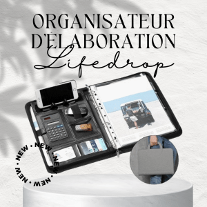 Organisateur Lifedrop, la solution élégante pour simplifier votre quotidien et rester organisé.